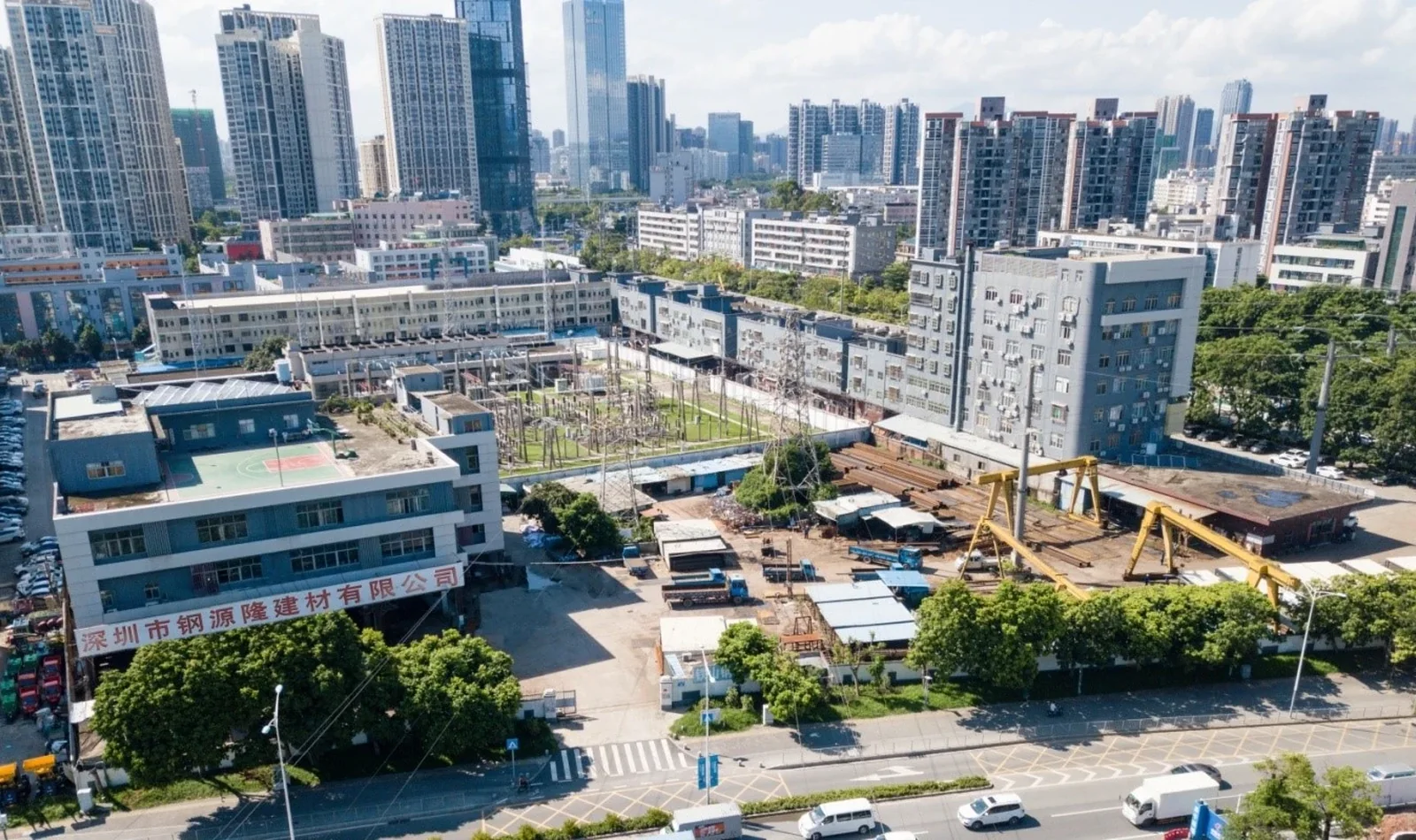 钢源隆深圳仓库真实钢管库存实景